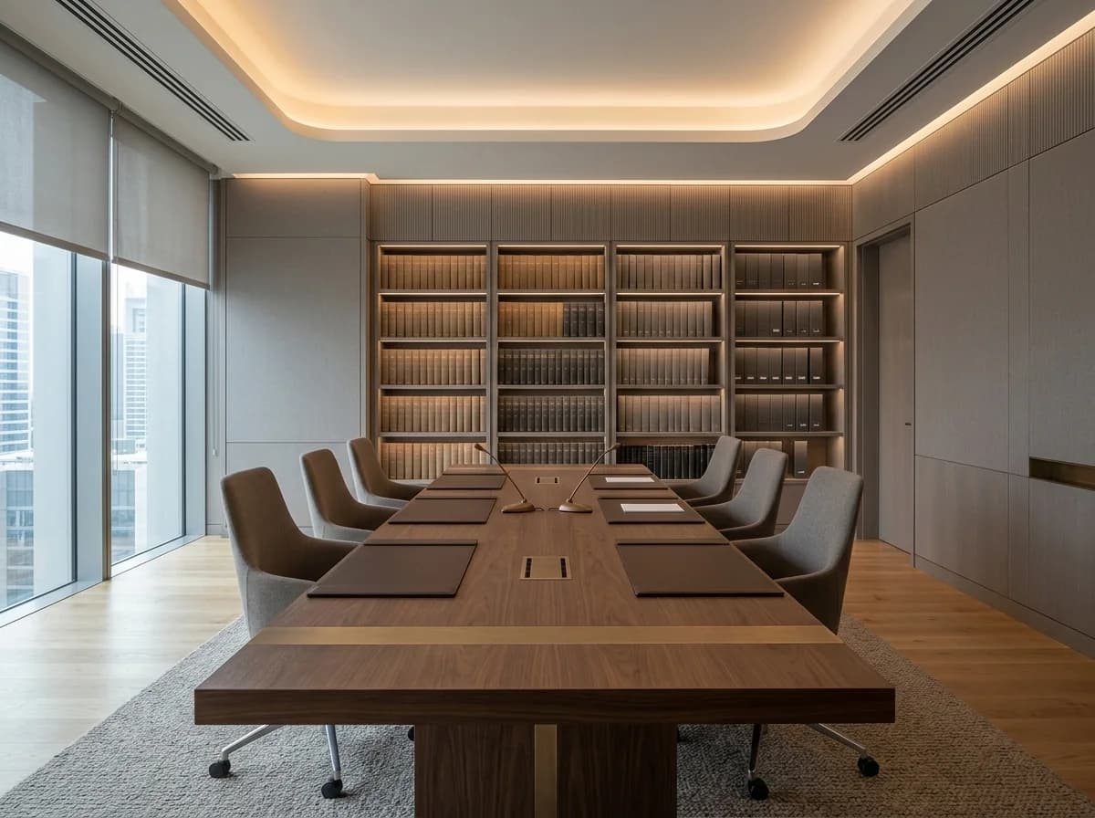 Modern international arbitration chamber